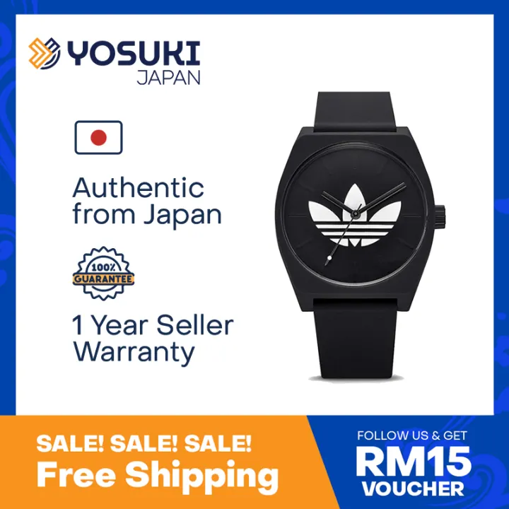 Adidas Originals Z10 3261 Process Sp1 Trefoil Wrist Watch Black Rubber Men Women Unisex Sports Lazada