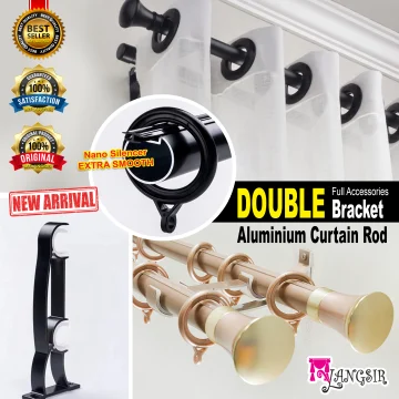 Beli Double Layer Bracket Rod Curtain Pada Harga Terendah Lazada Com My