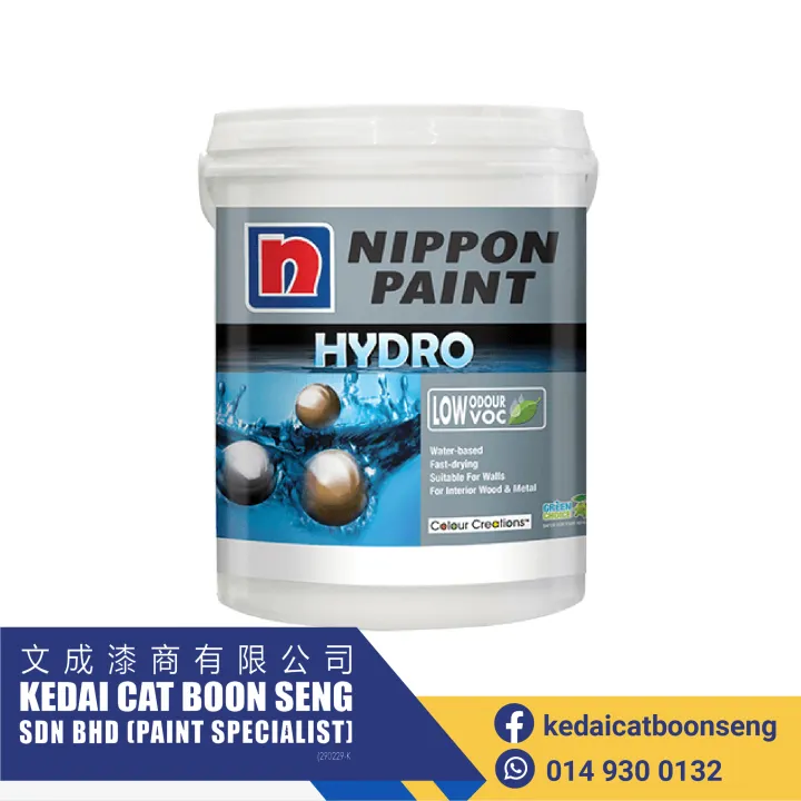 Nippon Paint Hydro Gloss 1l White Lazada