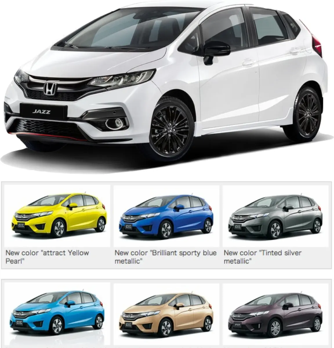 Honda Jazz 2014-2019 OEM ABS MG R/S Spoiler With Brake Light and Painting  (Attract Yellow)
