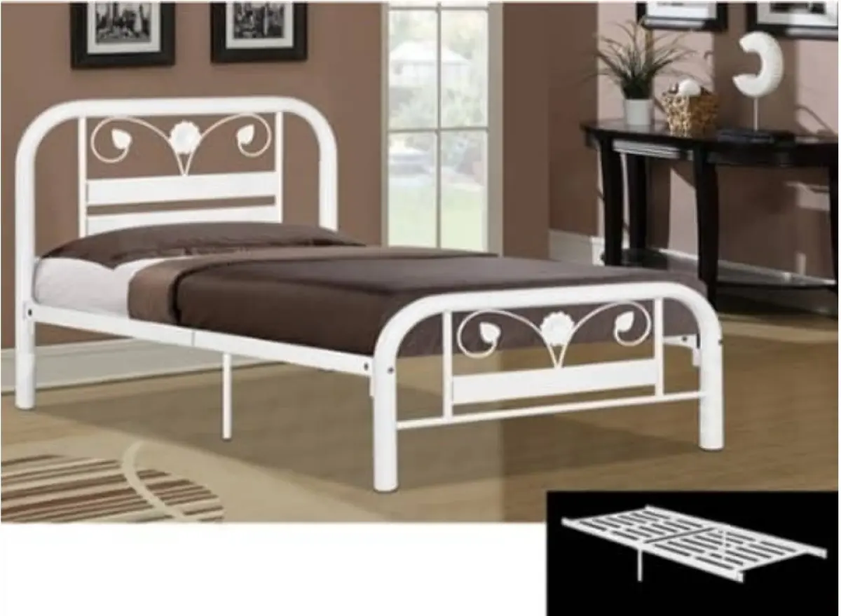 Single Bed Frame Metal Bed Bedroom White Bed Base Bed Katil Single Katil Besi Super Based Katil Single Foldable Lazada