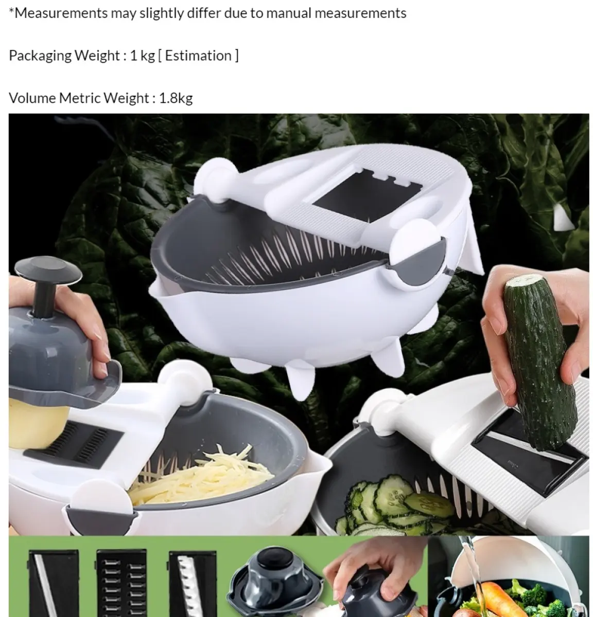 Idrop Multifunction Kitchen Wash Rinse Bowl Wet Basket With Slicer Grater Feature Lazada