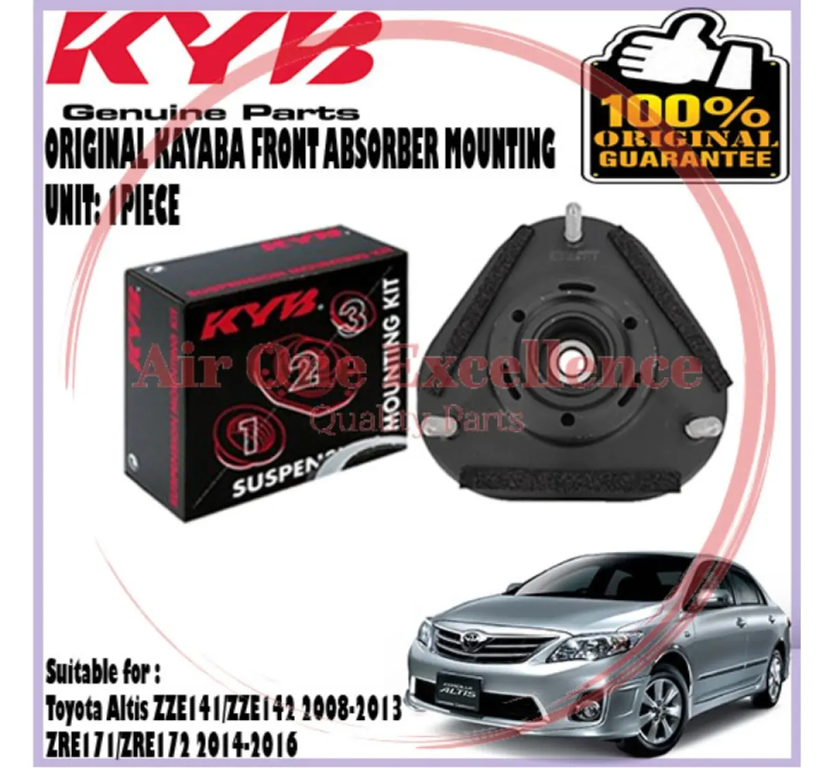 Kyb Front Absorber Mounting Toyota Altis Zze141 Zze142 08 13 Zre171 Zre172 14 16 Sm03013f 1 Pcs Kayaba Lazada