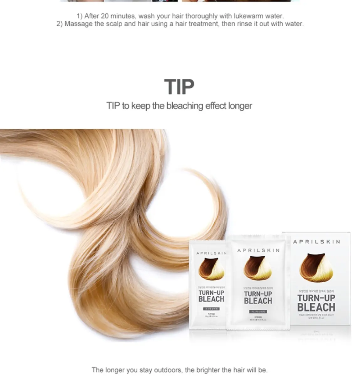 April Skin Turn Up Bleach Hair Turn Up Hair Color Lazada