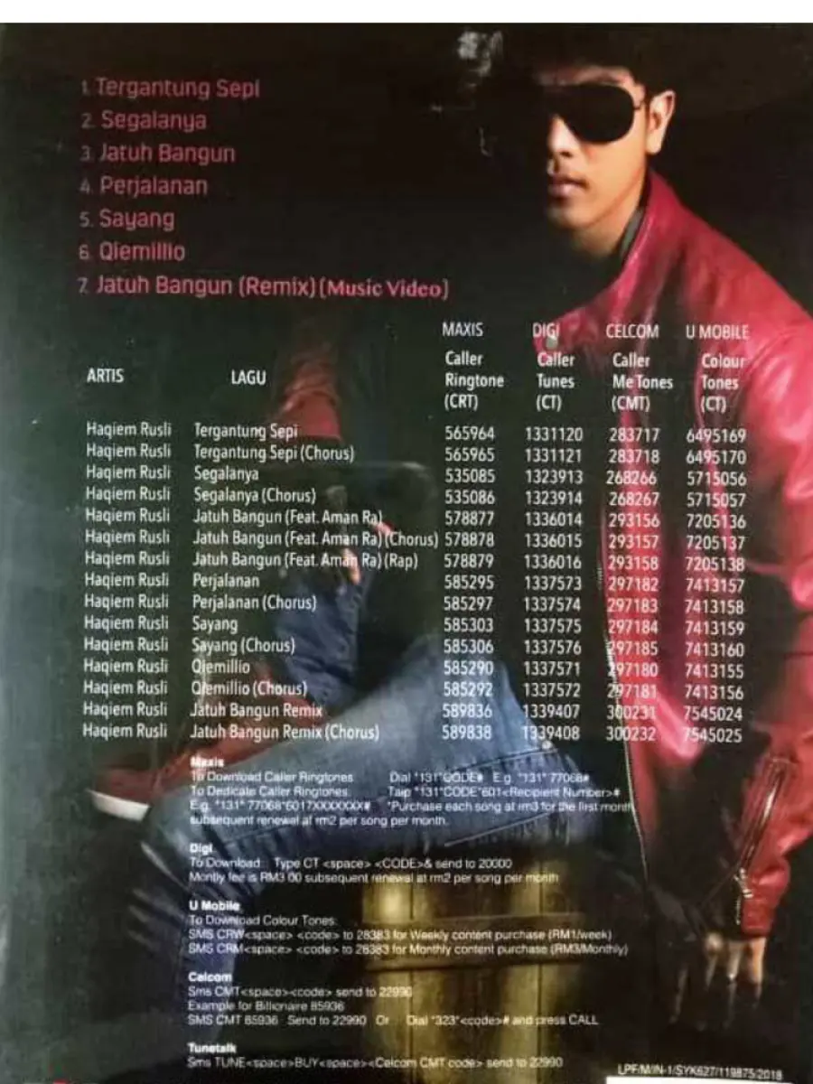 Haqiem Rusli Segalanya Vcd Karaoke Malay Song Lazada