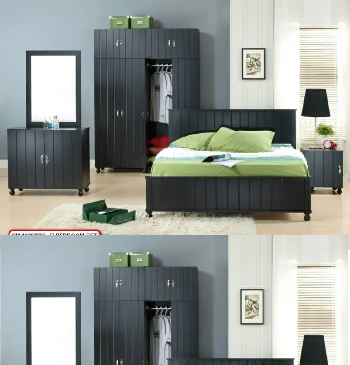 Bedroom Set 5 pcs white /Set Bilik Tidur / Bilik tidur / Set Bilik