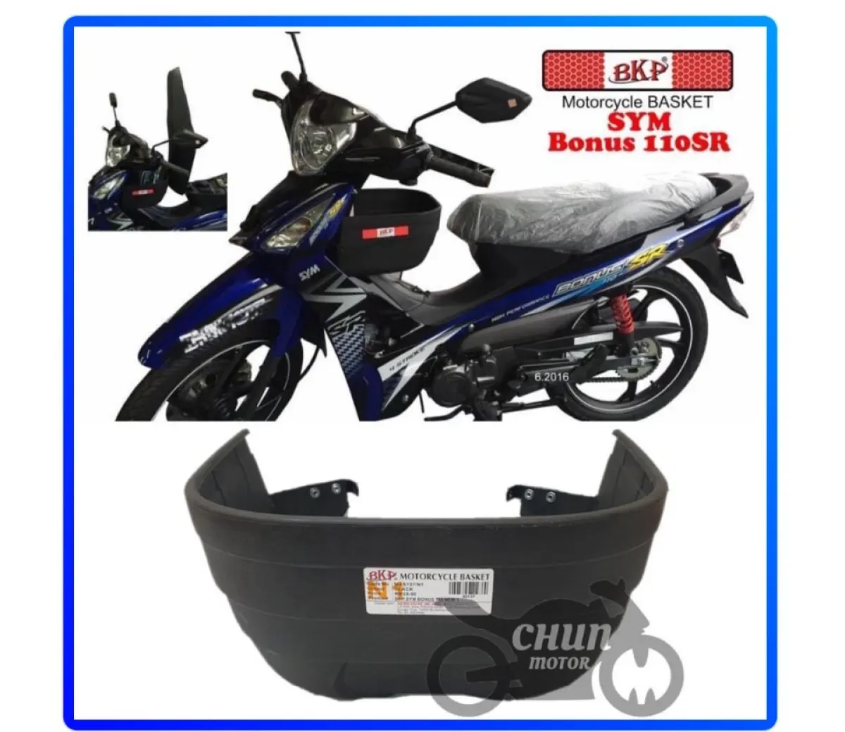 Sym Bonus 110 Sr High Quality Bkp Basket Bakul Raga Motorcycle Pvc Screw Set Lazada