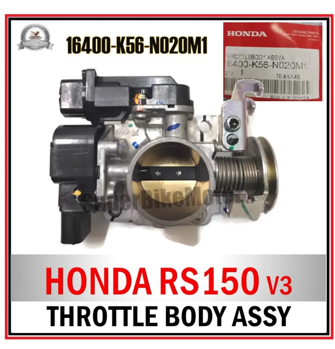 Honda Rs150 V3 100 Original Honda Throttle Body Assy 16400 K56 N020m1 Lazada