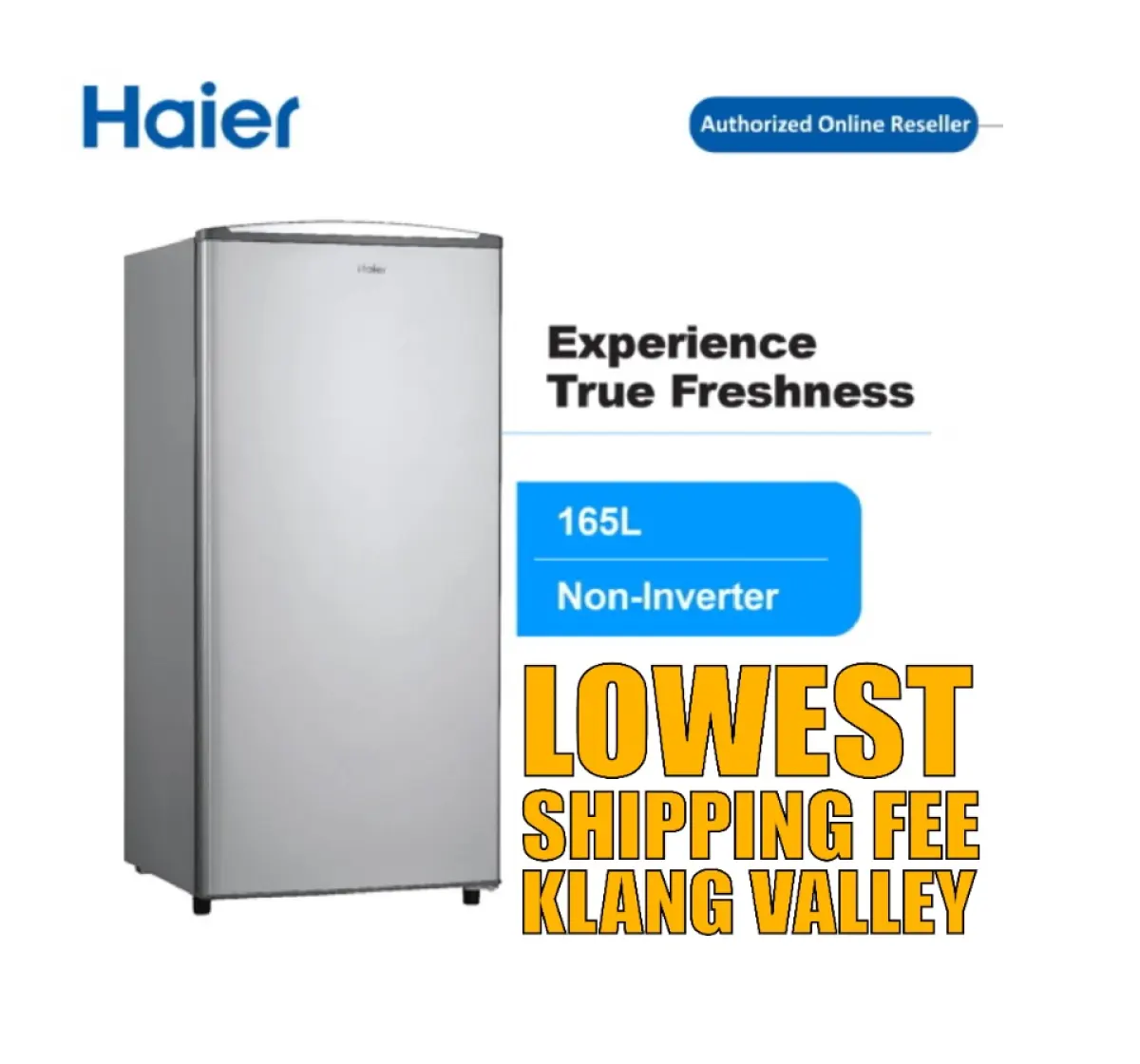 Haier Hr 165h Single Door 165l Refrigerator Peti Sejuk 1 Pintu R600a 2 Years Warranty Non
