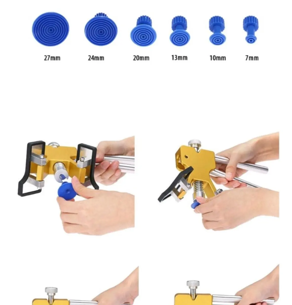 Car Body Paintless Dent Lifter Repair Tool 18 Pcs Puller Tabs Dent 