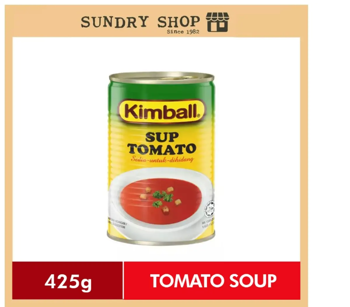 Kimball Sup Tomato Tomato Soup 425g Lazada
