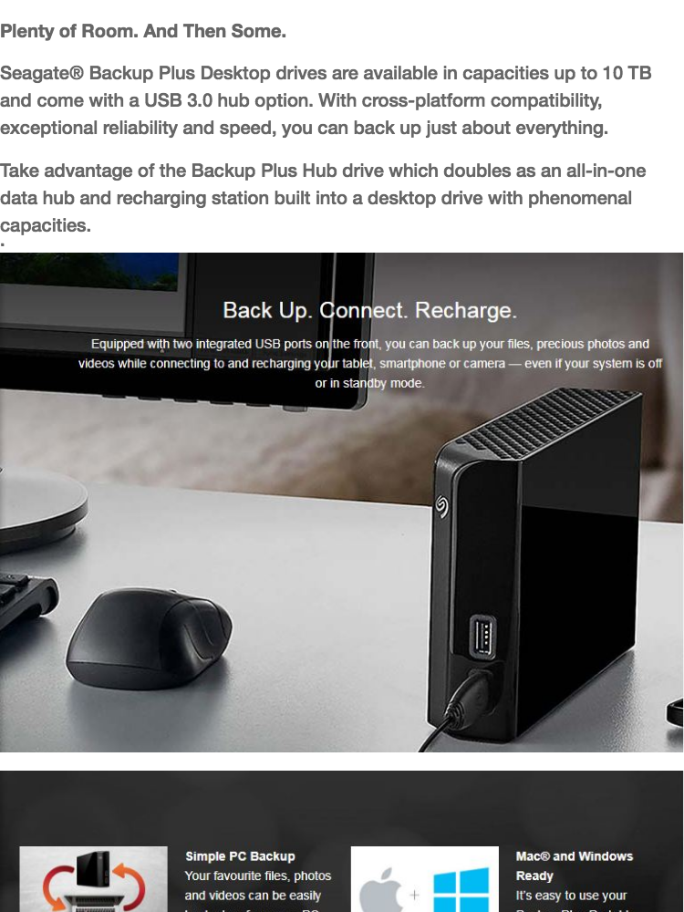 seagate backup plus 4tb external desktop drive with integrated usb 3.0 hub for mac seagate backup plus 4tb external desktop drive with integrated usb 3.0 hub for mac