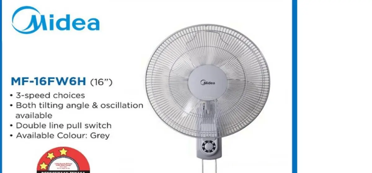 Midea Wall Fan Mf 16fw6h 16 Inch Wall Fan Lazada Midea Wall Fan Mf 16fw6h 16 Inch Wall Fan Lazada