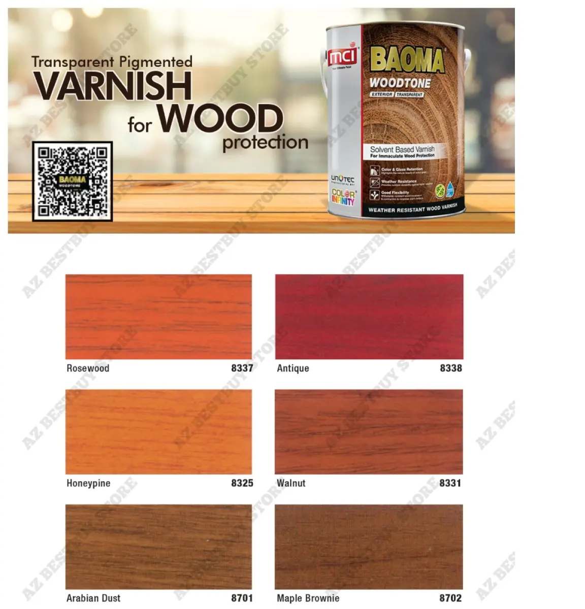 Wood Varnish Mci Baoma Woodtone 5 Liter Shellac Wood Stain Syelek Kayu Berkilat Cat Kayu Timber Coating Cat Pintu Kayu Varnish For Wood Lazada