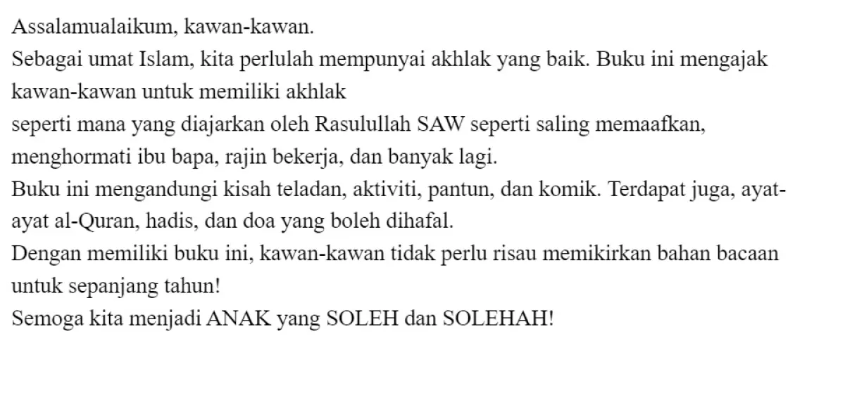 365 Cerita Dan Aktiviti Kanak Kanak Islamik Rimbunan Kids Lazada